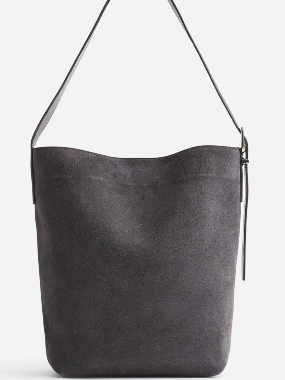 NWT Madewell the Essential Bucket Tote in Sleek Charcoal